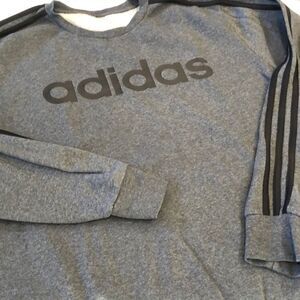 Adidas Sweatshirt 3 Stripe Arms Sz. L
